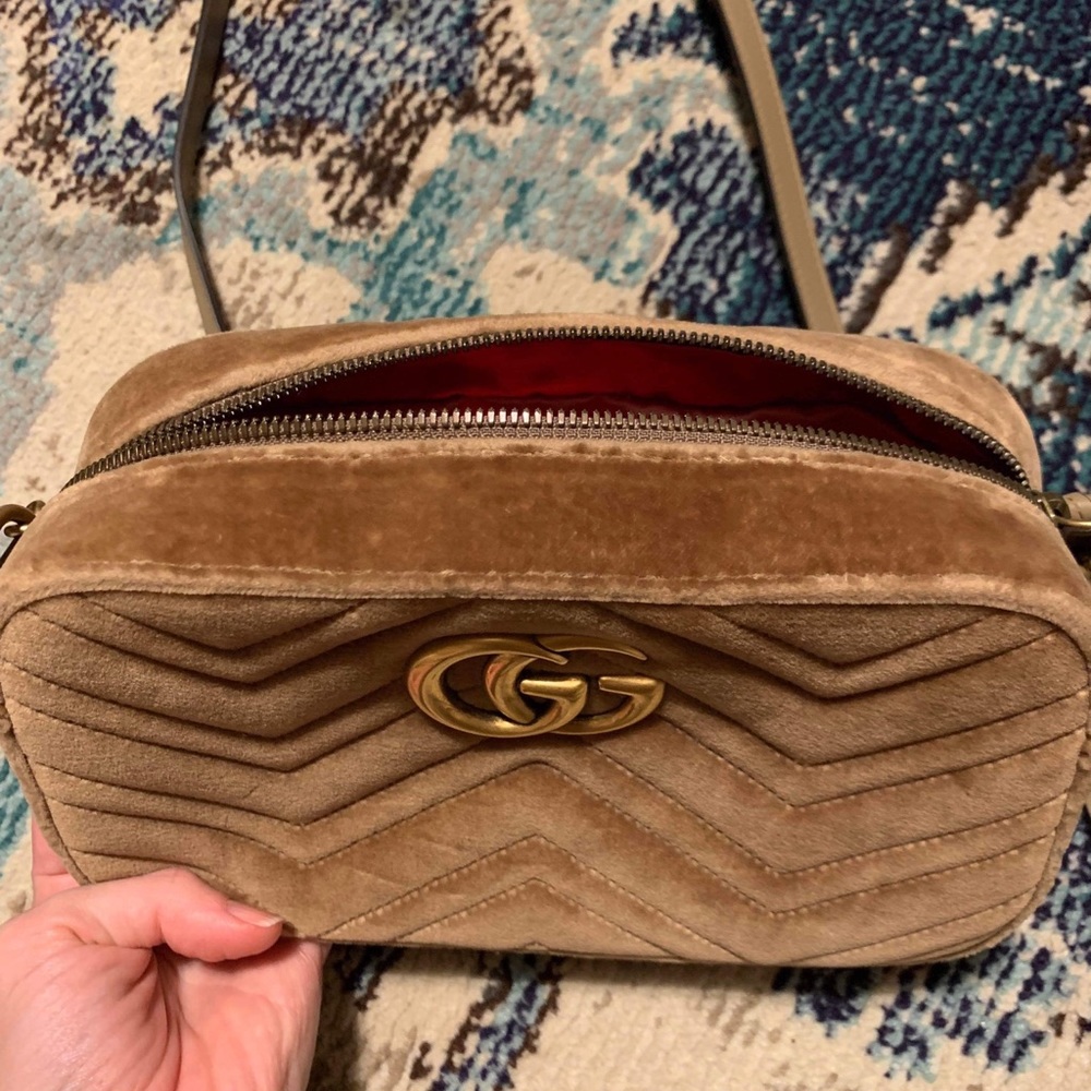 Gucci velvet marmont crossbody - Picture 12 of 13